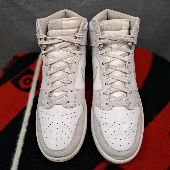 %Size 11 Nike Dunk High DD1399-100 Men Sneakers White Vast Gray Leather Shoes A6 main image 5